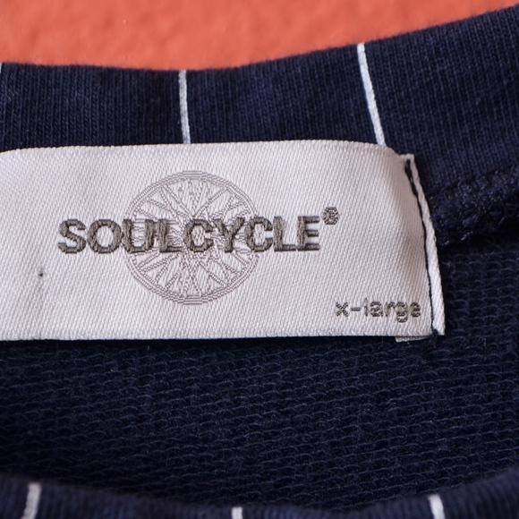 Soulcycle Pinstripe Printed Warrior Sweatshirt XL - Picture 4 of 7